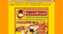 Desktop Screenshot of pizza-il-pronto.de