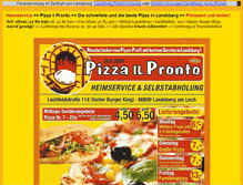 Tablet Screenshot of pizza-il-pronto.de